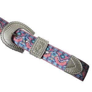 💕⭐️Vintage Authentic 90s Western Leather Belt Nuovo Cowboy Ranch Core